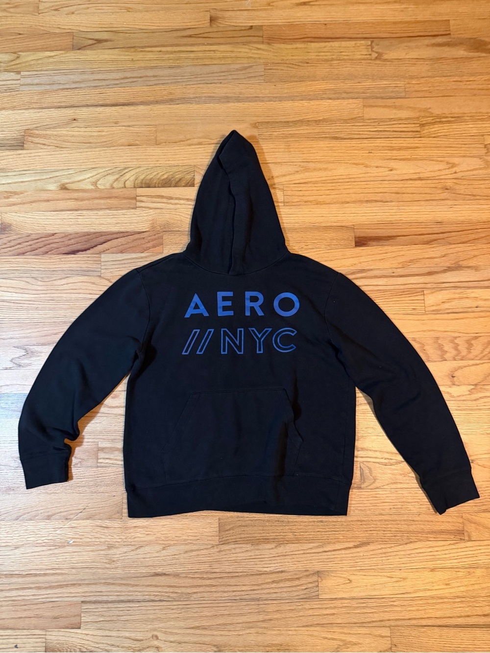 Aeropostale Black Sweatshirt with Blue Logo Tag